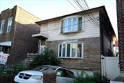 Large two family detached in primary location of Elmhurst, 5 mins walking distance to Queens Center Mall and #R/7 Subway Station! Great Condition! Finished Walking-out Basement! 2 Car attached Garage! Big Belcony on Second Floor! Big Backyard! Separate heating systems! 2 gas meters! 3 electric meters!