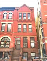 This Harlem Renaissance, Built in 1901, with an enclosed front courtyard and private backyard space, this beautiful brownstone features 8 units and 8 baths with hardwood flooring, and kitchen. This rent-stabilized 4 stories building has 3 studio apartments and 5 one bedroom apartments; they are all tenant occupied, which brings in an annual Net Income over $75, 000 per year. This quiet, brownstone-lined block is conveniently located for public transportation with the 2, 3, A, B, C, D trains within walking distance. Take advantage of your chance to see Central Park, Morningside Park from your doorstep! This is a Perfect Harlem Gem for an investor!