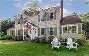 Welcome to this Classic Center Hall Colonial in Munsey Park. The home features large granite eat-in kitchen w/French doors to private patio, formal dining room, formal living room, great room w/wet bar & gas fpl, sunroom/office, full bath, and laundry. The 2nd floor offers primary ensuite w/full bath & walk-in closet, +2 addtl bedrooms, and full bath. Lower level includes den w/fpl & wet bar, full bath, and outside entrance. 1.5 attached garage.