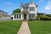 Welcome to this charming Victorian. As you enter, you are welcomed with high ceilings throughout the whole home. The inviting living room with wood burning fireplace has an incredible sunroom, right off to the side. Going through the dining room you are lead to your den/family room and your eat-in-kitchen with granite countertops, and gas cooking. The second floor features 4 spacious bedrooms as well as a full bathroom with a tub. An unfinished walk up attic and unfinished basement with outside entrance gives this home endless opportunities to make this your forever home. Close proximity to the Nautical Mile and Long Island Railroad which is around a 45 minute train to the city., Additional information: Appearance:Excellent