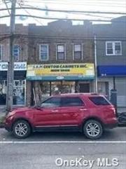 3 unit mixed use property located on busy Rockaway Parkway in Ozone Park Queens. Lower level 1200 square feet store front with basement. 2nd level has (2) 2 bedroom 1bath apartments.