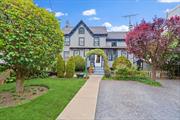 What a treasure! This darling 1838 Victorian, 1704-square-foot, four-bedroom, 2 bath home, tucked between two businesses in downtown Oyster Bay Village, just steps from the waterfront park and beach, might remind you of the animated movie, Up. But you need not tie balloons to it and fly away. Opportunities abound from restoring it to its Nineteenth Century sea-captain-like heritage, options are endless perhaps a charming shop, business, living in it yourself, or transforming the entire property into a commercial building. Sitting back from the street, it features a fenced front yard with tree, lawn, parking area, and gated entry. It is entered from an enclosed porch to a center hall with dining room and eat-in-kitchen to the left and a cozy living room with fireplace and powder room on the right. Four bedrooms are on the second floor. The unfinished attic, with five windows, is accessed by Bessler stairs, and the basement, with laundry and storage area, has BILKO stairs to the outside. Oyster Bay Village is a destination for weekend exploration with its waterfront park and marina on scenic Bay, plus quaint village shops and restaurants, and President Teddy Roosevelt&rsquo;s home/museum. Its train station, just steps from the house, provides an easy commute to New York City, forty-four miles away. View 3D tour and floor plan.