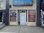 Great store front available for lease.? The space consists of approximately 1000 square feet of retail space with basement.? The store front is located in a recognized strip center with some business that are established for 20 plus years.? Great visibility on main road with a 7/11 convenience store located directly across the street.? Tenant is responsible all utilities (gas, water, electric).Basement features wash room, and a washer and dryer..Parking lot available