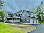 This newly built colonial with over 3000sq ft and its&rsquo; open floor concept is a true trifecta. Be the first to enjoy all the brand-new surfaces in this beauty of a home. It features, a brand-new kitchen, with tall, soft close shaker cabinetry, and a 7&rsquo; x 3&rsquo; ft island with White Quartz countertops. The new 3/4 wide plank white oak hardwood floors expand throughout the entire home and the tall surrounding windows fill the space with natural lighting. The 10ft ceilings hold plenty of flush mount LEDs, leaving no area unseen. Not only will you enjoy warm cozy nights in your living room in front of a fireplace but be able to savor your morning coffee in your 16&rsquo; x 30&rsquo; deck overlooking the serene country setting right in your backyard. Conveniently located on the main floor also sits one of the bedrooms to be used for guests, an in-law suite, or office and adjacent to it, is one of the full bathrooms. The dining room on the opposite side fits a party of 14 comfortably, completing the main floor quarters. Upstairs boasts the primary bedroom with vaulted ceilings, a spacious walk-in closet, and an ensuite bathroom fully tiled. Across the way, you&rsquo;ll find the other two large bedrooms. Down the hall, greets you a colossal bonus room, measuring 25&rsquo; X 30&rsquo; with several storage closets. This massive space is directly above the 2 1/2-car garage that can be used in a variety of ways, such as a gym or family room, office or theater room, you decide! A perfect Laundry area completes the second story. The full-size walk-out basement has 8ft ceilings with a great amount of storage space. Don&rsquo;t miss your opportunity to make this gem and all that it has to offer yours. It includes brand-new mechanicals, brand new gutters, a brand-new roof, brand-new vinyl siding and a brand-new wrap around porch. See it today! Additional Information: Amenities:Storage, ParkingFeatures:2 Car Attached, Appliances: Electric Water Heater ConstructionDescription: Vinyl Siding,