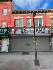 Fully updated Commercial Space with sprinkler system. Suited for a medical office and multiple types of businesses. Open floor plan: 1st floor currently consist of a large open space, 1 room ( Break room) and 2 baths. Open Basement located on Jamaica Ave right next to the subways, lots of foot traffic. Call or email for additional information.