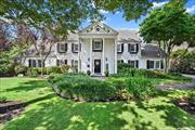 Stunning completely restored 1929 Colonial. This stately home is an amazing place to make memories. Welcome to a harmonious blend of elegance, comfort, and luxury. An inviting and spacious entry foyer sets the tone for the stately essence of this home. Large living spaces with floor to ceiling windows looking out on spacious greenery accent the back of the house. The chef&rsquo;s kitchen and formal dining room flow past the formal living room into the great room with projection screen, wet bar and wine cooler. Perfect for holiday gatherings,  Autumn football Sundays or watching summer activity in the pool. At the heart of any home is the kitchen. This kitchen beckons both seasoned chefs and culinary dabblers alike. Granite countertops, stainless steel appliances,  a gas range and double wall oven await your culinary adventures. Picture yourself chopping fresh herbs, the scent of garlic sizzling in olive oil. Friends perched on barstools, wine glasses in hand, as you create magic in this sunlit space. This estate home has 6 bedrooms, 6.5 baths, a 3rd story guest en-suite space and lower level billiard area. Finishes in this home include Brazilian cherry cabinetry, custom wainscotting, porcelain tiles, 2 fireplaces, Kohler fixtures, gas & radiant heat and so much more.. The manicured grounds are private where serenity greets you, promising days of sun-kissed memories and evenings under star-studded skies. Multiple outdoor entertaining spaces offer privacy or ability to accommodate large gatherings. Picture lazy afternoons with a book, or perhaps hosting al fresco dinners under a canopy of twinkling fairy lights. And there you have it-the essence of 90 Woodsome Rd, where memories are woven into the very fabric of the walls. Whether you&rsquo;re savoring a morning coffee on the patio or hosting a jubilant summer soiree&rsquo; this home whispers, You belong here. Inc Village ammenities include docking, village pool, and train parking also 9 hole golf course