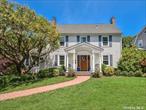 Location! Location! Location! Welcoming Entry to Center Hall Colonial on Beautiful Quiet Street. Ef, Lr & Den w/Double Sided Wood Burning Fireplace, Fdr, Powder Room, Eik w/Corian Counters, Stainless Appliances & French Doors to Deck and Yard. 2nd Floor; 3 Bedrooms, Full Bath. 3rd Floor; 1-2 Bedrooms w/Skylights. Basement w/Office, Laundry, Utilities & Outside Entry. Gorgeous Landscaped Yard w/Deck & Patio. A Must See!!