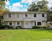 Gorgeous Colonial/Splanch featuring beautiful Entrance hall, Formal Dining Room, Eat in Kitchen renovated w/i 5 yrs with solid wood cherry cabinets, granite counter tops, tumbled marble back splash and stainless steel appliances, Den w/French doors to back yard and Half bath. The 2nd Floor boasts a large Living Room w/wood floors & bow window. The third level includes the Primary Bedroom w/full bath; 4 additional large bedrooms; Full bath w/laundry. There is also a partial basement is finished with plenty of storage and play room/man cave and a 2 car garage. Keep cool with Central Air (replaced w/i 5yrs) or In ground pool (filter & pump replaced w/i 5yrs). There are in ground sprinklers and privacy galore. The house is located on a loop so only local traffic. Convenient location to all the schools, train stations and Smithtown Main St. for shopping & restaurants. Access to Smithtown town beaches, 23 town parks, 5+ off leash dog parks, 3 children&rsquo;s water parks and Hoyt Farm Animal Preserve & Park.