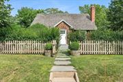 Darling Cottage in East Hampton. Exceptionally convenient East Hampton cottage (2000 SF +/-) with casual pool-blue decor. Four bedrooms (2 bedrooms on each floor) 2 full baths with lovely living room, eat-in kitchen, dining room, and enclosed media porch. The Gunite pool is surrounded by a bluestone patio ready for all of your al fresco dining. Backyard is enclosed. An outdoor shower, lush landscaping, generator, and central air are some of the modern amenities. Located one block from train and two blocks from everything else, this home is always in demand. Convenient to all the village offers shops, restaurants, transportation and ocean beaches.