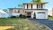 Mint Sundrenched Split in Massapequa Pk w/Open Floor Plan,  Vaulted Ceilings, Gourmet EIK W/Island and Built in Booth and SS Appliances. Large Living and Dining Room. Master Bedroom has an Updated Half Bath, Two Additional Rooms are Large and Full Updated Bath. Entrance Level Features a Spacious Foyer, Den, Office or Craft Room for Kids, Entrance into Half Garage for Storage, a Playroom & Powder Rm, Sliding Glass Doors to a Huge Backyard Great for The Whole Family. Rent Includes Once a Month Cleaning Service.