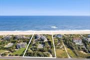 This extraordinary oceanfront home offers the ultimate Hamptons retreat, offering Har-tru tennis and an oceanfront heated, gunite pool, all set on +/- 2.4 acres with +/- 200 feet of pristine ocean frontage and sugar sand beach. Across from preserved bayfront wetlands, this shingled 6-bedroom estate perfectly combines ocean and bay living, boasting panoramic, unobstructed views and breathtaking sunsets. The open-concept great room flows seamlessly into a gourmet kitchen with center island and breakfast nook and poolside formal dining room, creating an ideal space for entertaining. The generous primary suite, overlooking the ocean, offers two spacious walk-in closets and an ensuite with double vanities, jacuzzi soaking tub, and separate shower. Additional interior amenities include an attached guest house with separate kitchen and dining, den, media room, gym, home office, two laundry rooms, and an attached 3-car garage. Multiple outdoor decks, including a dune deck, offer options for lounging poolside, dining, and entertaining. This oceanfront Hamptons property provides the perfect blend of luxury, tranquility, and recreation.