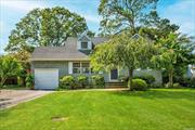 Pride of ownership is evident in this expanded cape. Eat in kitchen 2 years old. Updated baths and gleaming hardwood floors. Parklike yard. Sachem schools. Taxes with basic star are $7, 313.66!!!! Will not last.