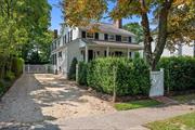 Pristine Renovation Sag Harbor Village BEST VALUE RIGHT IN THE VILLAGE. METICULOUSLY RENOVATED w/MODERN TOUCHES. HAVENS BEACH DOWN THE ROAD. The French doors open to an expansive back porch, designed for unforgettable dining experiences. The porch leads to a stunning pool which is surrounded by lush landscaping and a gazebo area with a stone fireplace. This 1830&rsquo;s captain home, 4, 300sf, has five bedrooms and 5 baths on nearly .3 acres. This historic home is a perfect blend of modern updates and preserved original details: the wide-planked floors, ornate stair railing, and magnificent fireplaces. The modern updates bring a fresh, contemporary feel to the rich history of this home, creating a unique and exciting living experience. Originally known as the &rsquo;French House&rsquo;, this home was built for the esteemed whaling and shipping investor, Hannibal French. The home&rsquo;s high ceilings, large windows, and French doors are characteristic of the affluent homes of that period, adding a touch of history and grandeur to its modern updates. As you walk through these doors, you&rsquo;re stepping into a piece of history, a connection to the past that is both tangible and inspiring. New energy efficient windows and a back addition were installed featuring yet another large sitting area with fireplace and office area, a chef&rsquo;s kitchen with a La Cornue range, custom hood, Dacor refrigerator and Brizo hardware. The three upstairs bedrooms are all ensuite, including a beautiful primary with a desk area, fireplace, and large modern bath, all overlooking the pool area. There is a spacious first floor bedroom/den/office across from another full bath. The lower level offers another bedroom, full bath, media room w/fireplace, bar, office or gym, laundry room with egress stairs to the backyard. With plenty of room to create your own lifestyle, this property offers the potential for personalization and customization to suit your unique needs and preferences. Other upgrades include a privacy gate, front hedging, dog-proof fencing, blinds with blackout shades, multi-zoned Sonos and an upgraded security system with a leak defense system which will lower insurance rates. This beautiful home is not just a dream. It is turnkey. No need to wait for renovations or updates. Enjoy the historic charm and modern comforts of this property right away.