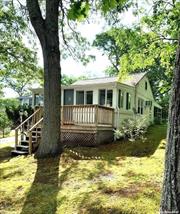 Sag Harbor Summer Cottage with Bay View his cozy Sag Harbor cottage is around the corner from beautiful Long Beach, a couple of miles to the village, near Serene Green and Cromer&rsquo;s Market. Located on a quiet street offering an open floor plan with two bedrooms, one bath and new furnishings. Sun drenched with white washed walls and a relaxing screen porch. Easy, breezy, and affordable.