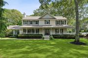 Seize this rare opportunity to own an updated, move-in ready, four-bedroom, 2.5-bath colonial home in the private Longtree Pond community in Eastport, Southampton Town. The custom paver walkway and wrap-around porch welcome you into a bright foyer and open-concept design, featuring a den with a wood-burning fireplace, a large living room with backyard access, a spacious eat-in kitchen with granite countertops, and a sun-filled formal dining room. The first floor boasts crown molding, hardwood floors, a powder room, and a dedicated laundry/mudroom. Upstairs, the four bedrooms are spacious and filled with natural light. Two guest bedrooms have large walk-in closets, while the oversized primary suite includes a brand-new luxury bath with a soaking tub, custom tile, and a walk-in shower. The completely renovated guest bath also features high-end finishes. The private, fenced backyard offers privacy hedges, three-season plantings, a large deck with composite rails, and a storage shed. Additional features include a custom paver driveway, basement egress, hardwood flooring, new carpeting, first-floor full-length windows, a 2-year-old roof, and central air. Located near Westhampton Beach Village and Dune Rd beaches, Longtree Pond is Eastport&rsquo;s premier private community, offering 34 acres of green space, private entrances, and amenities such as tennis, pickleball, and multi-purpose courts for residents.