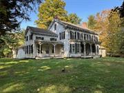 Historic 1880s Farmhouse with Expansive Acreage Step back in time with this spacious 1880s farmhouse, enhanced by 20th-century additions, featuring soaring ceilings and beautiful original woodwork. While the home requires extensive updates, its charm and potential are unmatched. Set on 65 acres of pristine land, the property offers a pond, a solid barn, an open meadow, and peaceful woodlands that promise endless outdoor possibilities. Tucked away in the rural beauty of Pine Plains, yet conveniently close to the region&rsquo;s wineries, breweries, golf courses, and recreational pursuits like skiing, biking, and hiking. This is the perfect opportunity to create your dream home while enjoying all the countryside has to offer.