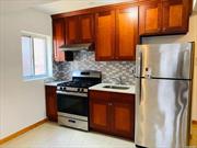 This spacious one-bedroom condo is located in a very convenient area in Elmhurst. It is close to supermarkets, shops, banks, parks, pharmacies, various restaurants, etc. And it is close to buses and 7/M/R trains. natural light due to Windows in every room, including the kitchen and the bath.