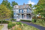 In the heart of scenic Cornwall-on-Hudson, is the Ephraim Thompson House - a stunning historic home brimming with timeless charm and character. Built in the late 19th century, this beautifully preserved residence blends classic architectural details with modern amenities, offering a perfect balance of elegance and comfort. Entering the property through the horseshoe driveway, you&rsquo;re greeted by a beautiful rocking chair wrap-around porch, and stately front door with intricate woodwork, and original period details that evoke a sense of history. Inside, you&rsquo;ll find high ceilings, original wide plank hardwood floors, and large, sun-filled windows that create a warm and inviting atmosphere. The home features a spacious living/family room perfect for entertaining, and a cozy dining room, all enhanced by vintage moldings, and period fireplaces. The kitchen has been tastefully updated to maintain the home&rsquo;s historic integrity while providing modern conveniences, including stainless steel appliances, soapstone countertops, a gorgeous center island, and custom cabinetry. Upstairs, the spacious primary bedroom includes a walk-in closet and en-suite bathroom which has been renovated with a nod to the home&rsquo;s historic roots. The remaining five bedrooms are all generously sized, have ample closet space and share two additional updated bathrooms with convenient laundry room as well.  Situated on a quiet, tree-lined street, this property offers a beautifully landscaped yard with mature trees, flowering shrubs, and plenty of space for outdoor gatherings at the fire pit, and stone patio dining space. The location is ideal, just minutes from the scenic Hudson River. Walk to local parks, shops, and restaurants, as well as easy access to nearby hiking trails in Storm King Mountain and other outdoor attractions. Perfect for those who appreciate history, character, and community, 12 Idlewild Avenue is not just a home - it&rsquo;s a piece of Cornwall-on-Hudson&rsquo;s heritage.