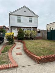 Detached colonial brick house in the heart of Fresh Meadows. Features 4 bedrooms, 2.5 bathrooms, a formal dining room, a spacious living room, and a fully finished basement with a side entrance. Includes a front porch, 40x100 lot, and back extension. Conveniently located minutes away from public transportation, schools, houses of worship, and the express bus to the city. Situated in School District 26 with a spacious backyard.