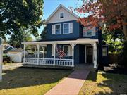 Beautiful Colonial in Patchogue Village. Totally renovated in 2018. New Kitchen, baths, new roof. Two car detached garage.