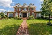 Welcome to This Magnificent 6 Bedrooms, 3 Bathroom Brick Center Hall Colonial with a Slate Roof. First Floor features a Grand Entrance Foyer which flows into a Banquet Size Formal Dining Room, Large Living Room, an Expansive Chefs Eat In Kitchen with a Massive Center Island, a Wolf Professional 8 Burner, 48 Inch Stove with a Commercial Hood, Quartz & Marble Countertops. A Den /Office, a Bedroom with a Corner Fireplace a Full Bathroom and a Laundry/Mud Room with a Pantry, Beautiful Hardwood Floors and French Doors throughout the First Floor. The Second Level Features a Primary Bedroom with Private Bathroom, a Walk In Closet and access to your own private Balcony. A Full Bathroom, 2 Additional Bedrooms, 1 with a Balcony. The Third Level features 2 Bedrooms and a Cedar Walk In Closet. This home also boasts a huge Basement with an Outside Entrance. Approximately 3600 SqFt of Living Space not counting the basement. Brand New Outdoor Kitchen on a Paver Patio, An oversized Detached 3 Car Garage with a Loft all on a 94x145 Professionally Landscaped large corner property.