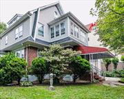 Spotless and Spacious Center-Hall Colonial on Oversized Corner Lot! This beautifully maintained home features an inviting entrance foyer and a HUGE, elegant living room with a fireplace for entertaining. The spacious formal dining room flows into an eat-in kitchen. Additional highlights on the first floor include an enclosed porch for year-round relaxation. A staircase leads to the second floor, where you&rsquo;ll find two generously sized bedrooms, a full bathroom, and a large primary suite with its own en-suite bath. The second bedroom has a spacious sunroom. The third floor offers two more bedrooms, a full hall bath, and extra storage. Enjoy hardwood floors throughout, plus a finished basement with a recreation room, laundry/utility area, office space, abundant storage, and a cedar closet. The expansive, fenced-in yard features lovely gardens, while the detached 2-car garage and long private driveway offer plenty of parking. With ample space for home offices, this property is ideal for those working from home. Conveniently located near transportation, restaurants, shopping, parks, and more, this home is the perfect blend of charm and modern convenience. Don&rsquo;t miss out on making it yours!