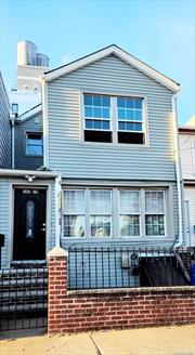 Here is an attached Legal 2 Family that can be delivered vacant. It includes 3 bedrooms, Kitchen Liv Room and a full bath on the 1st floor. 3 bedroom1Full bath, Liv Room, Kitchen and Full Bath on the 2nd Floor. Locate a few blocks from Sutphin Center (LIRR & Subway). Full unfinished basement with back and front entrances, small fenced backyard. This property also offers great potential for rental income. Showing only on Sundays 2:00 - 4:00 pm.