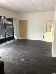 Newly Renovated Commercial Duplex Rental Space 607 SQ FT. on Ground Floor + 250 SQ FT. in Lower Level. = Total approximately 850 SQ FT. One Large Rental Space (23&rsquo;X19&rsquo;) = 437 SQ FT. + Refinished Extra Room (17&rsquo;X10&rsquo;) = 170 SQ FT.= 607 SQFT. Good For Medical, Accountant, Attorney Office, Mortgage Company, Etc.