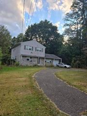 This Is A True Four Bedroom Center Hall colonial, This Home Is Nestled On A Full Acre, Upon Entering The Home Living Room Is On The Right, Formal Dining Room Is On The Left, Large Eat In Kitchen, Full Den With Wood Burning Fireplace, Full Bathroom Completes First Floor, Second Floor Has Main Bedroom And Three Additional Bedrooms, Full Bathroom, Basement Is Full With Utility Area, Basement Has Bilco Doors, Yard Is Large And Has So Many Possibilities! All Information Should Be Verified By Buyer Or By Buyers Agent!