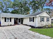 Welcome Home to This Expanded L Shaped Spacious Ranch!! Features Include Open Floor Plan, Cathedral Ceilings, Updated Granite Kitchen, Stainless Steel Appliances, 3 Nice Size Bedrooms Two Full Updated Bathrooms, Just Shy Half Acre Property Located in North Shirley West Side of William Floyd Pkwy Between Sunrise Hwy and LIE. Don&rsquo;t Miss This One!!!