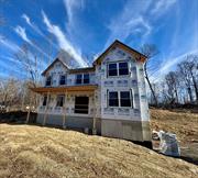 *** FRAMING NOW! Estimated completion: February 2025 ***Introducing The Birch model, a stunning colonial-style residence spanning 2400 square feet. Classic architecture meets modern comforts for an atmosphere of warmth and elegance. Step inside to discover a custom kitchen, perfect for culinary enthusiasts, and a cozy fireplace in the living area for relaxed evenings. The back deck off the dinette offers a picturesque setting, while formal gatherings find their place in the gracious formal living room. Upstairs, a private master suite awaits with a luxurious primary bath featuring a soaking tub and separate walk-in shower. Three additional bedrooms provide ample space for family or guests. Outside, a charming front porch invites you to unwind. With its two-car garage tucked underneath and a half-unfinished basement on the other side, this home seamlessly blends convenience with style. Equipped with state-of-the-art heat pump systems, this home ensures optimal comfort and energy efficiency year-round, leading to lower utility bills and reduced environmental impact. Custom options allow you to tailor this home to your unique lifestyle, ensuring a personalized living experience. Located in the picturesque Hudson Valley, Elm Farm Estates offers a vibrant and tight-knit community atmosphere, where neighbors become friends and every corner holds a story. Enjoy easy access to an array of amenities, from quaint village shops to bustling eateries, enriching daily life. With 52 brand-new construction homes, we present six carefully selected floor plans that cater to every preference, from elegant colonials to charming ranches and contemporary bi-levels. Each residence boasts modern features and spacious layouts designed to accommodate your lifestyle. Enjoy the serene backdrop of surrounding trees and views, creating an idyllic setting for your dream home. Conveniently situated off Highways I-84 and I-87, Elm Farm Estates provides seamless access for your daily commute. Explore neighboring towns, or venture into New York City, just 60 miles away, via the nearby Metro North. Newburgh is a fast-growing hub for businesses and new work opportunities with major companies established in the area and more on the horizon. Don&rsquo;t forget to visit our website for more information, including a 3D simulation video of Elm Farm Estates.