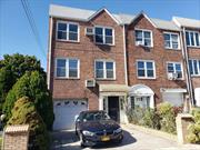 This young semi-detached two family brick is located in the Maspeth Plateau area on a nice quiet residential street! It offers five rooms over five plus a finished walk-in level! Additional features include wood floors, exterior pointing, private yard, private driveway, garage and parking for up to four cars! Quick hop on the LIE makes this an ideal location for traveling to Manhattan! Q-18 Bus on the corner goes to express stop on 61st Street in Woodside! Near shops, restaurants, schools & several parks! Will be totally vacant at closing!