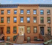 It is rare opportunity to own legal 4 family house located in the Best Location in Boerum hill, Situated on a picturesque tree-lined street, this townhome half block from most coveted smith & Courts street, one block from train station and Major transits. This is an exquisite, remarkable building size 22 ft x 43 ft with total living space 3, 936 ft. Building gut renovated since 2010 to present , from bottom to top, New facade , New brick back wall with newly painted fire escape ladder, Metal staircase, Hardwood floor throughout, New electric wiring, New electric Panel, New 4 separate boilers & hot water tanks, Reinforced foundation. Garden duplex unite featuring 2 bedrooms, I full bathroom, and access to beautiful garden, plus large full finished basement with 8 feet high ceiling perfect for entrainment, gym, studio... Second unit featuring 2 large bedrooms could accommodate king-size beds and furniture set, I full bathroom with cozy living room, huge parlor window overlook landscaped garden. The third and fourth floor apartment both are designed into 3 bedrooms, 1 full bathroom, and LR/DR Rental unit filled with nature light. Excellent location close to Restaurants, bars, shops, club, and subway right on corner, convenient to all, this property offers the opportunity to live with great income, own a prime investment property or convert the building into a single home in the heart of Boerum Hill. Don&rsquo;t miss out, must see it !!!