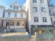 Rare OPPORTUNITY !!! FOUR Family , Currently Zoning is R6B  with a C1- 4 Overlay --Lot size 25 X 125, --Half block to #7 train,  --Prime Wall to All Location on Roosevelt Ave in Corona.  This property offers incredible potential, allowing for up to 9, 200 sq. ft. of mixed-use development, ideal for both commercial and residential condos. Don&rsquo;t miss this chance to capitalize on a high-demand area! -1st floor-Living room / FOUR Bedroom / Kitchen / Bathroom -2nd floor-Apt#1 Living room / 2 bedrooms/ Kitchen/bathroom , Apt # 2 Living room/ bedrm/bath -3rd floor- Living Room / 2 Bedrooms / Eat-in- Kitchen / Bathroom - Full Finished Basement, Additional information: Separate Hotwater Heater:Yes