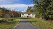 Looking for a dream country retreat, less then 3 hours from manhatten? This 3 bedroom 2 bath ranch may be the right fit for you. On 4.5+ acres this ranch sits waiting for a new owner. Property is lovely , with large yard, detached garage, awesome metal building for a workshop, and a fenced in garden. Home has 3 bedrms and 2 baths upstairs, and a finished basement on the lower level. Room for all!!! Come take a look.