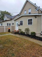 This beautiful single-family home in Suffolk County has been recently renovated. Three bedrooms, two full bathrooms, eat-in kitchen and large backyard. Kitchen has all new appliances. One bedroom has its own bathroom. There is a full basement that is set up for a laundry room and storage space. The basement has a separate entrance in the backyard. There is a brand-new water heater in the basement and the roof is in very good condition. Huge 7ft tall basement with finished hard wood flooring and separate entrance. Can be used as office space, gym, play area, etc. Full driveway that can easily fit 3 cars. Backyard is spacious and completely fenced for privacy. The lot size of this property is 6600 sq.ft (50x132). House is close to Sunrise Highway with easy access to all shops, stores and restaurants. Location is a short distance to the LIRR for easy transportation into the city. Motivated Seller. Willing to listen to all offers.AGENT/BROKER INFO