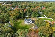 Prepare to be impressed! Incredible opportunity to acquire this 2024 custom built Center Hall Colonial atop a 1/2 acre conveniently located near Huntington Village. Greeted by foyer with large coat closets and beautiful staircase leading to an abundance of sun-filled living space. Cedar impressions shingle and clapboard siding with board and batten accents, large high performance windows, black matte hardware, and hardwood floors throughout. Formal dining room leads to eat-in kitchen featuring quartz countertops, stainless steel appliances, gas cooking, under counter microwave, white cabinetry and island seating. Adjoining great room with vaulted ceiling centered with an exposed beam, and fireplace. Half bath, mudroom with laundry room, and 9ft ceilings complete the first level. Second level encompasses 4 bedrooms including primary en-suite with luxurious bathroom and spacious walk-in closet. Pull down attic, 2 car garage with keypad entry access/garage door opener, and full basement with 8ft ceilings and egress window provides storage or potential living space. Spacious backyard with room to add a pool. Situated minutes to village, train station, schools, parks, beaches, and more. Taxes to be reassessed upon final COs.