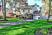 This Sweet Colonial Sits Beneath Towering Trees on a Private Cul-De-Sac. Open Concept Design! Kitchen with All New Stainless Appliances and Granite Countertops. Spacious Den or Playroom and Entertainment Sized Dining Room. The Primary Bedroom has a Walk In Closet and Bath. Fresh Paint Throughout and Updated Flooring. Natural Gas Heat and Hot Water, Central A/C. The Park Like Yard is Just Shy 1/2 Acre with 6 Zone In Ground Sprinklers and is Fenced for Privacy. Easy Commute to NYC with Ronkonkoma Train Hub nearby and Easy Access to LIE for Auto Commuters. Just Move In and Enjoy Your Forever Home!