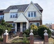 Charming semi-detached corner brick one-family home located in the desirable neighborhood of St. Albans, NY. This residence offers approximately 1, 312 sq. ft. of living space, featuring 3 bedrooms, 1 full bath, and 1 half bath. The spacious layout provides a comfortable flow between the living and dining areas, highlighted by a cozy fireplace, perfect for gatherings and entertaining. With ample natural light, hardwood floors, and a welcoming atmosphere, this home is ready for its next owner to add their personal touch. Additional features include a one-car carport, offering convenient off-street parking. Located just a short distance from the subway, schools, and parks, this property provides both comfort and convenience in a prime location.