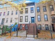 Welcome to 1130 Hancock St, a fully renovated, three-level, two-family townhouse on a beautiful tree-lined block in Bushwick. Spanning 3, 000 sq ft, this 20&rsquo; x 50&rsquo; home boasts a 3-bed, 2.5-bath owner&rsquo;s duplex with floor-to-ceiling windows, a chef&rsquo;s kitchen with a massive island, wide plank floors, and spa-like baths. The top floor includes a master suite with a windowed walk-in closet and en suite bath and convenient laundry room. The owner&rsquo;s duplex also provides direct access to a south-facing backyard, perfect for relaxation with its serene, leafy layout. The 2-bed, 1-bath garden rental offers private entry and desirable rental potential. Both units feature central A/C (mini-split system), recessed lighting, oversized windows, and low annual taxes of just $4, 477. Located near the J and L lines for quick Manhattan access, this home offers modern luxury in one of Brooklyn&rsquo;s most desirable neighborhoods.