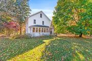 Welcome to your dream home! This stunning 1940s farmhouse has been beautifully renovated, blending classic charm with modern comforts. Nestled on 1.3 acres, this two-story gem features two enclosed porches that invite you to relax and soak in the surrounding nature. Inside, you&rsquo;ll be greeted by an abundance of natural light that fills the spacious living areas. Upstairs you will find 4 spacious bedrooms. The thoughtful updates preserve the character of the original design while providing a fresh, inviting atmosphere. The full walk-up attic offers endless possibilities transform it into a bonus room, playroom, or home office to suit your lifestyle. Enjoy the tranquility of country living while being just a short drive from local amenities.