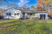 This spacious 5-bedroom ranch offers comfort, practicality, and potential. 4 Full Baths Full Finished Basement with Outside Entry Situated on a generous .75-acre lot within the desirable Eastport-South Manor School District, this home is ideal for those seeking additional living space. LOTSA OF ROOM WITH LOTSA OF ROOMS The property features a possible accessory apartment with outside entry with proper permits from the town,  You&rsquo;ll find an inviting eat-in kitchen, perfect for meals and gatherings. The home boasts hardwood floors throughout, providing durability and timeless style. The newer Andersen windows bring in plenty of natural light, creating a bright and welcoming atmosphere in every room. The home has been thoughtfully updated with a newer roof equipped with solar panels, adding energy efficiency and long-term savings. Two separate electric boxes allow for independent control, a valuable feature for large households or managing energy usage. There are four full bathrooms, accommodating the needs of multiple residents and ensuring convenience and privacy. The property also includes four refrigerators, providing ample storage for groceries and supplies. Whether entertaining guests or enjoying quiet time, this versatile ranch offers flexibility and plenty of space to meet your needs. With its prime location, modern updates, and potential accessory apartment with proper permits from the Town, this 5-bedroom ranch is an excellent opportunity for anyone looking to settle in a convenient location while enjoying a home ready for the future.