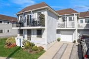 OCEANFRONT Condominium in Arverne, four blocks from the Beach 67th Street Surfing Beach. Completely renovated duplex. Three bedrooms, Two full baths. Direct Atlantic Ocean views. Two Private oceanfront balconies. Private driveway. Laundry Room connected to your one car garage. Private yard great for entertaining after a day at one of the best beaches on the East Coast...Rockaway Beach. Tax abatement through 2031. Maintenance includes snow removal, landscaping, exterior repairs. Block construction, Hardie board siding. A short bike ride to the Rockaway Beach concessions and walking distance to restaurants and shopping in Arverne by the Sea. Exterior virtual tour available on Zillow, within facts and features.