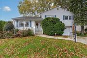 Welcome to this bright and inviting split-level home in the Northeastern section of Garden City, ideally located mid-block on a quiet street. The main level features beautiful hardwood floors, an updated kitchen with granite countertops, and stainless-steel appliances. The space flows into a dining area and a spacious living room. The second floor offers three bedrooms, including a primary suite with a walk-in closet and en-suite bath, plus two additional bedrooms and another full bathroom. The lower level provides a cozy den, a laundry room with a half bath, a back door to the rear yard, and access to the garage. The finished basement offers flexible space for a playroom or office, abundant closet storage, and a mechanical room. Outside, enjoy a private, fenced yard with in-ground sprinklers and plenty of room for entertaining. This home also features new central air, gas cooking, and heating, and is conveniently close to schools, parks, highways, shopping, the village, and the LIRR. Best of all, LOW TAXES!