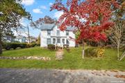 Welcome to 17 Brown St. This 10 Room Colonial is moments away from Argyle Park, Babylon Village and Marinas. The charm begins with an enclosed porch, Formal Living Room w/an adjoining Den. Oversized Country Kitchen with a step-in Pantry. Formal Dining Room. Continuing on the 1st floor a very generous Laundry room with 2 roomy closets and access porch to the back yard, along w/ an updated Full Bathroom. A Side entrance with a porch leads to the Den.  Beautiful millwork, molding and trim enhance the home. On the 2nd floor 5 Bedrooms & updated Full Bath. Additional Features of Walk-up and Stand-up Attic. Roof 10 years old, updated heating and HW system Located on a quiet dead-end street with Spacious property accompanied by 34ft X 33.5ft bump-out of land, room for potential 2 car garage. Property is 147 X 79 with 34 X 33 bump-out