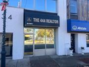 Approximately 600 Square Feet Storefront space with high visibilty on Merrick Road. Ideal for professional office (recently used by a real estate office)) Office setup includes reception area with 2 rooms, a private office, extra room bathroom, and storage room/kitchen area, Lease includes 1 parking spot in parking lot. Easy To Show.