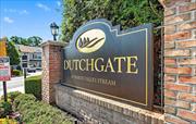 Welcome to Dutchgate a 55+ community, where comfort meets convenience with a low maintenance country club lifestyle. SECOND FLOOR 2 BEDROOM, 2 FULL BATH CONDO Located in Valley Stream , NY. This Upper Level condo features an open floor plan with lots of natural sunlight. Updated Kitchen is equipped with stainless steel appliances, paired with a combined living and dining room for a spacious feel. Primary King-size bedroom complete with a ensuite bath for added privacy. Nice size second bedroom with a lovely private deck. BRAND new carpet and FRESHLY painted. Plenty of storage space, in-unit washer & dryer .The outdoor area had several tree lined, walking paths and benches. This unit comes with a designated parking spot right outside of your front door. The club house has a in-ground heated swimming pool, a party room with kitchen, stocked library, game room, billiards table and a ping pong table and resident-only gym. Guarded gate that is attended 24 hours a day by an in person and/or virtual guard. The Dutchgate is a beautifully maintained development, walk to bus and shopping center. One dog or cat 25lbs. Allowed.