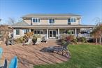 Stunning Waterfront Colonial sits on a quiet Cul de Sac with spectacular views of the bay. Wrap around porch, large back yard with built in barbeque, paver patio and new bulkhead. This luxuroius home features impeccable finishes throughout, including gleaming hardwood floors, , 9ft. ceilings and crown molding. Open flow interior includes an entry foyer, spacious living room with gas fireplace, formal dining room and a custom kitchen and powder room. Upstairs, the masterbedroom suite includes a walk in closet, master bath with jetted tub and separate shower. 3 additional bedrooms and a hall bath. Central Vacuum, CAC, high hats throughout.Tons of storage, large attic. Close to train, shops, restaurants. This is truly a one of a kind!, Additional information: Appearance:Diamond The Seller is offering financing.  5% with 50% down on a 15 yr note.Also available to Rent for $8000 per month Tenant pays Utilities and Lawn maintenance.