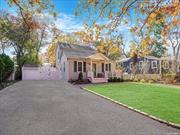 Don&rsquo;t miss this beautifully updated cape in Sachem School District with over 1700 sqft of living space. This 3 bedroom, 2 full-bath cape boasts gleaming hardwood floors, open concept living and dining space and gorgeous updated kitchen with quartz countertops, stainless steel appliances and kitchen island. An oversized laundry room on first floor offers additional storage space. Upstairs features a large primary bedroom with walk-in closet, second bedroom and full bathroom. Outside, the well-manicured yard and patio offers plenty of room for entertaining and play. Elegant stone retaining walls were completed in 2020. Other features include: shed, in-ground sprinklers, separate hot water tank, partial basement with utilities and room for storage. Must see to appreciate this updated and turn-key home.