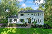 This stunningly renovated colonial is located in a picturesque neighborhood with oak tree-lined streets and beautifully maintained homes set back on flat 1-acre properties.  Upon entering the foyer you immediately feel its bright coastal design highlighted by the lightly stained oak floors and blue seagrass wallpaper. The foyer&rsquo;s beautiful custom millwork, which runs up the staircase and throughout the formal dining room, adds texture and a layer of elegance to the home. The kitchen was designed for modern living, complete with new Viking appliances and a 7-foot island. The warm, lightly veined stone countertops and polished Carrara backsplash give the room a timeless feel and that will endure the test of time. The kitchen opens to a great room that features an informal dining area, large seating area, and a wood burning fireplace surrounded by custom built-in book shelves. Adjacent to the kitchen is a beautiful, color drenched butler&rsquo;s pantry with its own sink. The butler&rsquo;s pantry has direct access to the dining room and can serve multiple purposes - a staging area for larger dinner parties, a perfect place to mix a drink in the evening, or a quiet spot to pour that first cup of coffee in the morning. It also provides direct access to the backyard via a large wooden deck. Upstairs the primary bedroom was thoughtfully designed for tranquility and serves as an oasis for rest and relaxation. A seated nook was created that can serve as a quiet place to work or finish getting ready. The primary bath, with double oak vanities and a large custom shower, is covered with Carrara marble creating a warm and luxurious space. Completing the primary bedroom are two, custom built walk-in closets each with double doors to allow for maximum space. Three additional well-sized bedrooms with 48 inch double closets and a full bath complete the 2nd floor. As you walk the property you are surrounded by various mature plantings such as large white oaks and weeping cherry trees. Many new professionally landscaped plantings, including over 75 hydrangeas and boxwoods, surround the perimeter of the home and pool giving it the feel of Hamptons retreat in the summer. There are multiple areas for outdoor entertaining around the 20&rsquo; x 40&rsquo; inground pool and on the large wooden deck off the back of the home which has its own charming gazebo. A long and wide driveway provides ample parking and access to the attached two-car garage that has direct entrance to the lower level of the home - a convenient feature on those rainy days. Other notable upgrades include Certainteed cedar-style vinyl siding, central AC, forced hot air heating system, and a new 20-zone irrigation system.  This classic home with its timeless style, thoughtful renovations, and lush landscaping is awaiting its new owners.